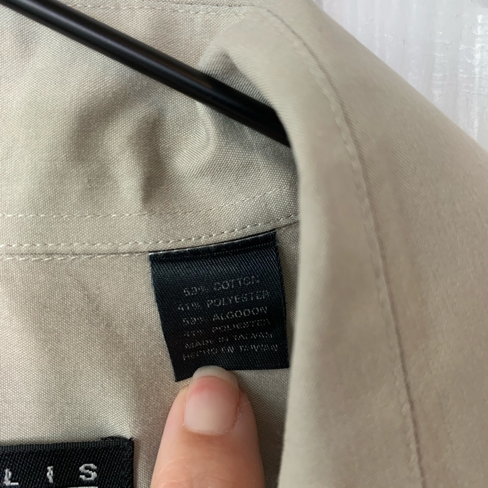 Perry Ellis Portfolio Stretch Dress Shirt Sz Neck 15 - Picture 4 of 8